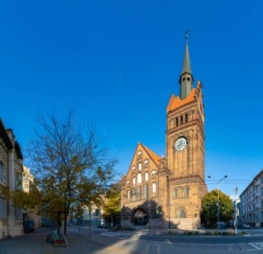 Ostrava 'daki İsa' nın Evanjelik Kilisesi 'nin bir resmi..