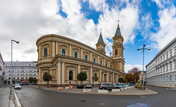 Una Imagen Catedral Del Divino Salvador Día Nublado Ostrava —  Fotos de Stock