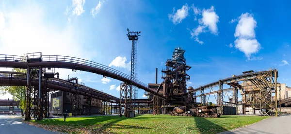 Ein Panoramabild Des Unteren Vitkovice Industriekomplexes Mit Dem Bolzenturm Und — Stockfoto