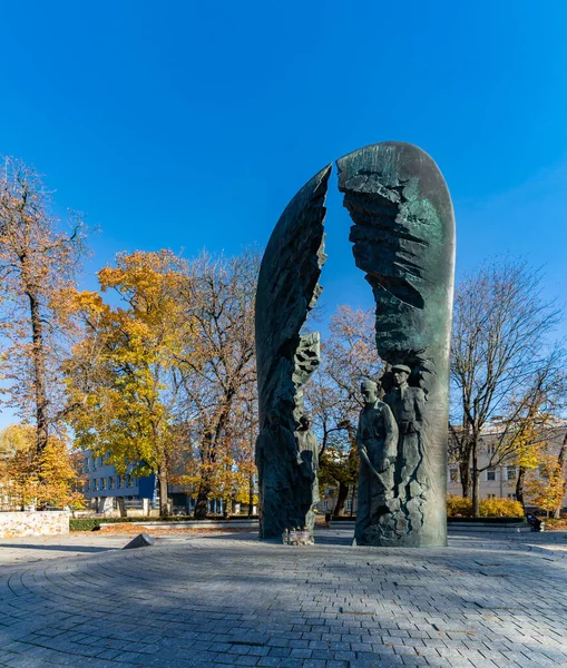 Een Foto Van Het Monument Voor Het Thuisleger Kielce — Stockfoto