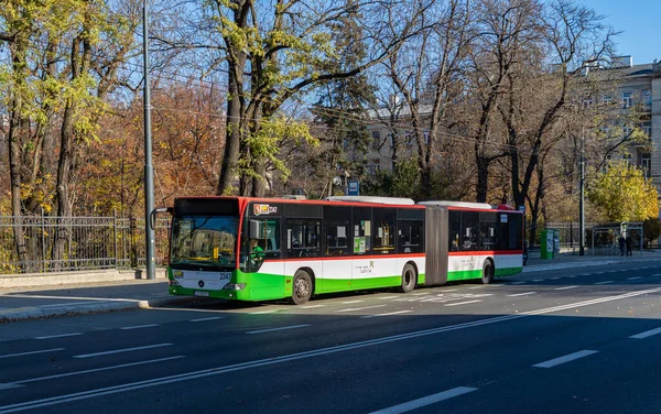 Egy Kép Egy Buszról Lublinban — Stock Fotó
