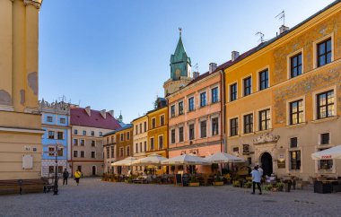 Lublin 'in Eski Pazar Meydanı' nın bir resmi..