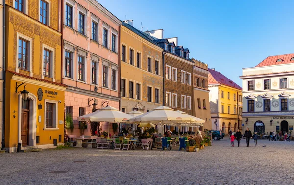Obrázek Staroměstského Náměstí Lublinu — Stock fotografie