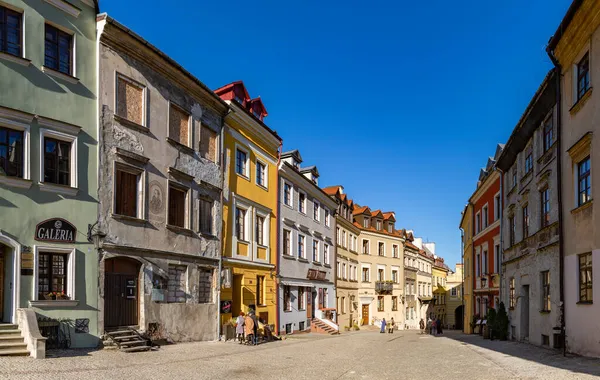 Zdjęcie Ulicy Grodzkiej Lublinie — Zdjęcie stockowe