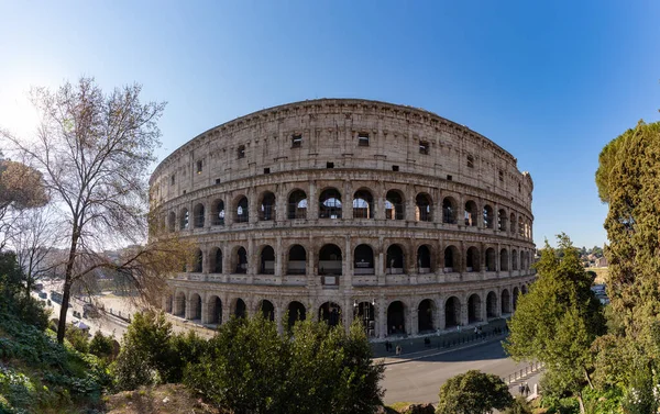 Una Foto Panoramica Del Colosseo — Foto Stock