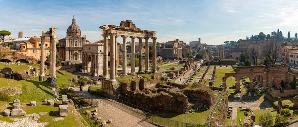 Imagen Panorámica Del Foro Romano — Foto de Stock