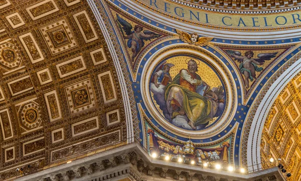 Egy Kép Szent Péter Bazilika Egyik Freskójáról — Stock Fotó