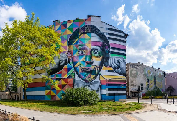 Una Imagen Del Colorido Mural Artur Rubinstein Creado 2014 Por — Foto de Stock