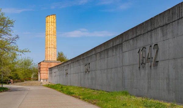 Uma Foto Monumento Gueto Lodz — Fotografia de Stock