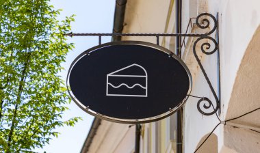 Bir fırın ya da pasta tabelası resmi..