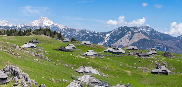 Bild Landskapet Velika Planina Eller Big Pasture Plateau Och Dess — Stockfoto