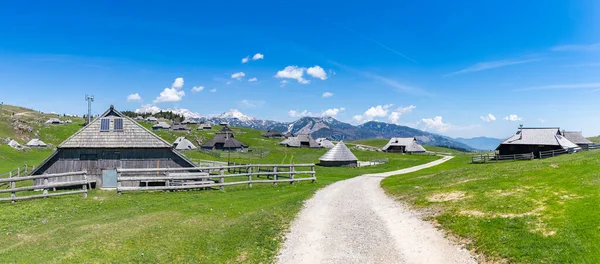 Bild Landskapet Velika Planina Eller Big Pasture Plateau Och Dess — Stockfoto