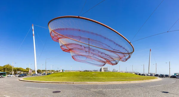 Picture Dynamic Sculpture She Moves Created Janet Echelman 2005 Also — Stockfoto