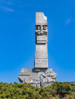 A picture of the Westerplatte Monument.
