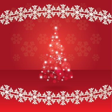 parlak soyut Noel ağacı