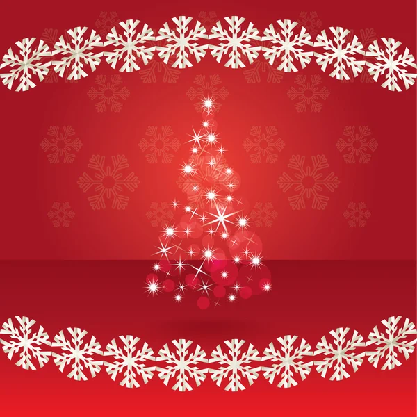 Shiny abstract christmas tree — Stock Photo, Image