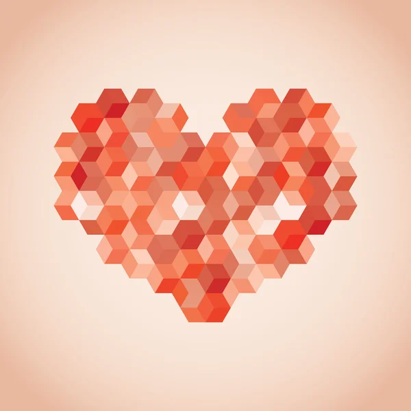 Абстрактный символ сердца — стоковый вектор