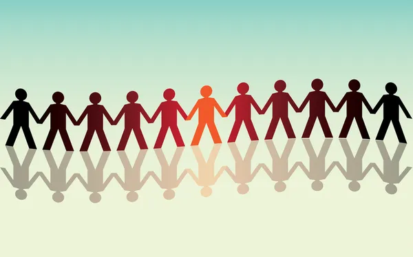 dalgalı üst üste insan figürleri