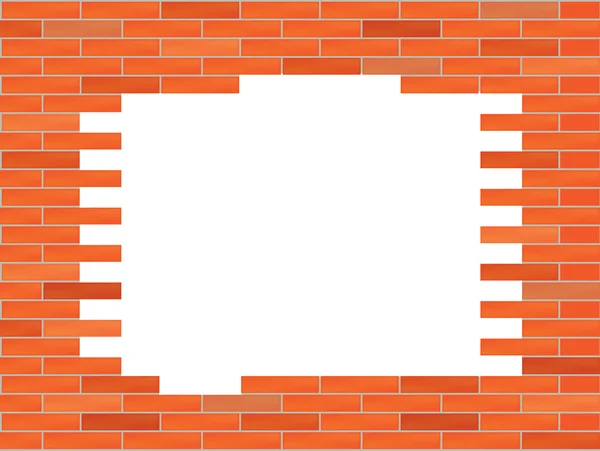 Zeď s velkou dírou — Stockový vektor