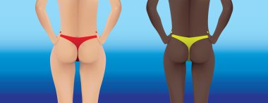 kadın tanga külot içinde