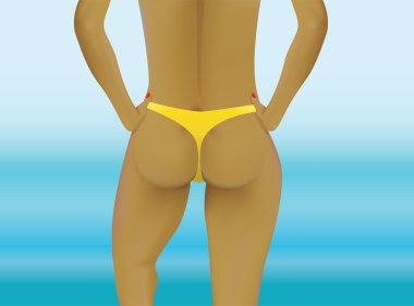 kadın tanga külot içinde