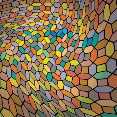 soyut bükülmüş Mozaik