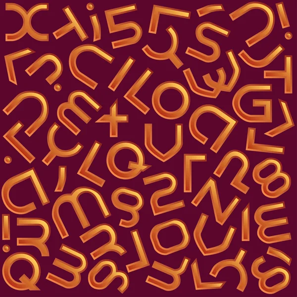 Futuristic color alphabet font — Stock Photo, Image