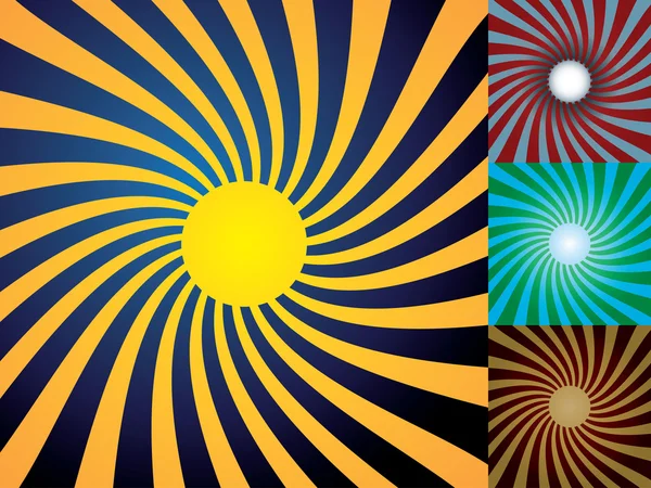 Set of abstract suns — Stock Photo, Image