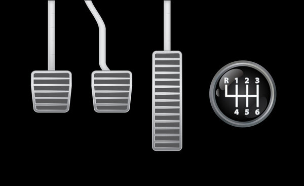 Car pedals and shifter