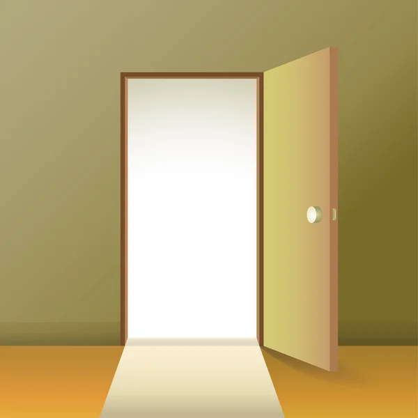 Открытая дверь - иллюстрация — стоковое фото