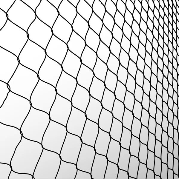 Wired fence in perspective — Stock Photo, Image