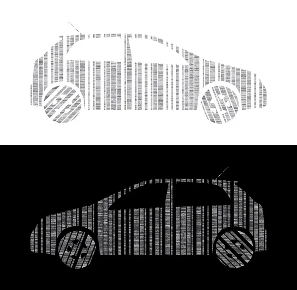 Cars as barcode — Stock Photo, Image