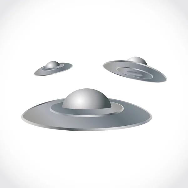 Set of flying saucers — Stock Photo, Image