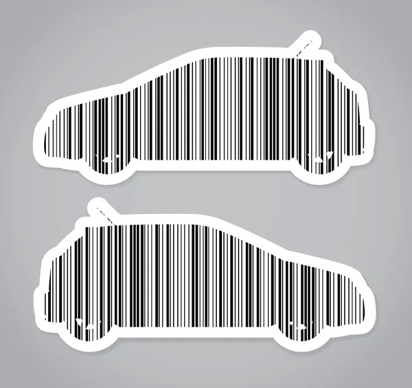 Cars as barcode — Stock Photo, Image