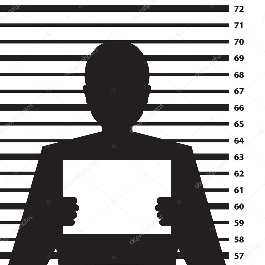 Criminal record silhouette