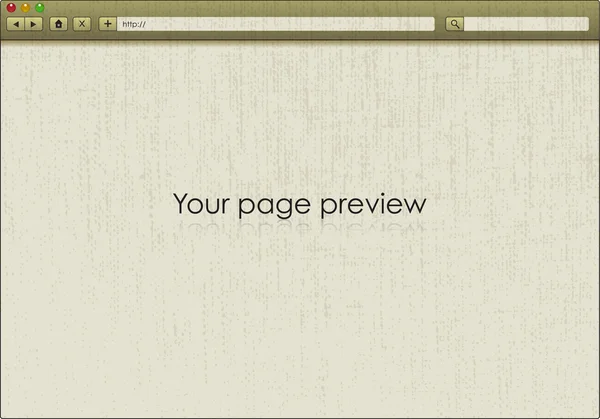 Okno internetového prohlížeče — Stock fotografie
