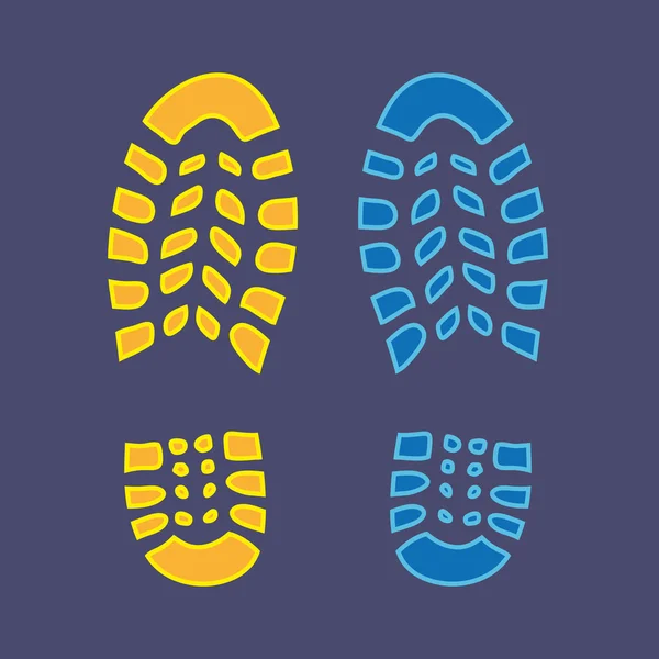 Schoen voetafdruk — Stockfoto