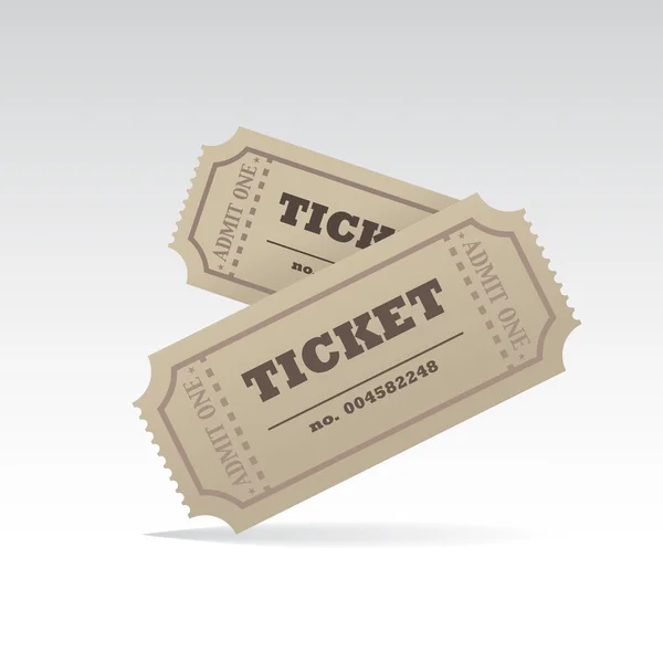 Twee tickets — Stockfoto