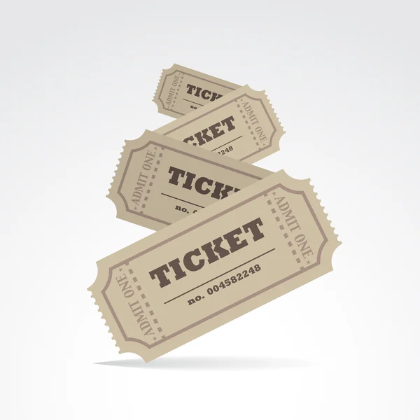 Set van tickets — Stockfoto