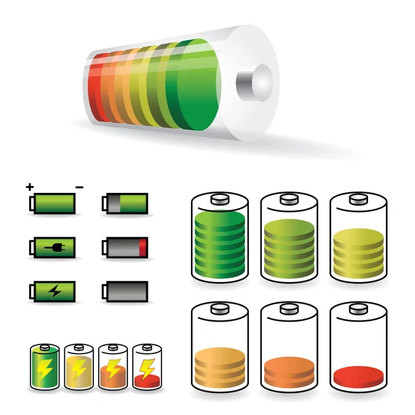 Set of batteries — Stock Photo, Image