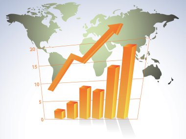Grafik ile dünya çapında harita