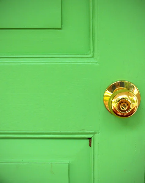 Guld dörrhandtag — Stockfoto