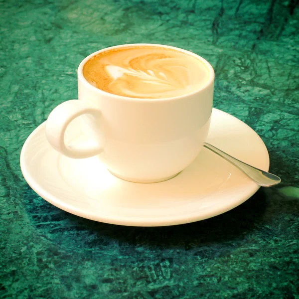 Café capuchino o café con leche —  Fotos de Stock