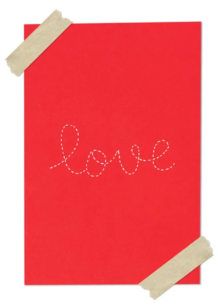 Почерк любовное слово — стоковое фото