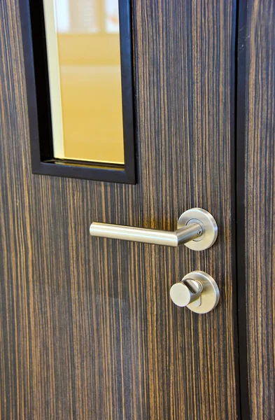 Modern chrome door — Stock Photo, Image