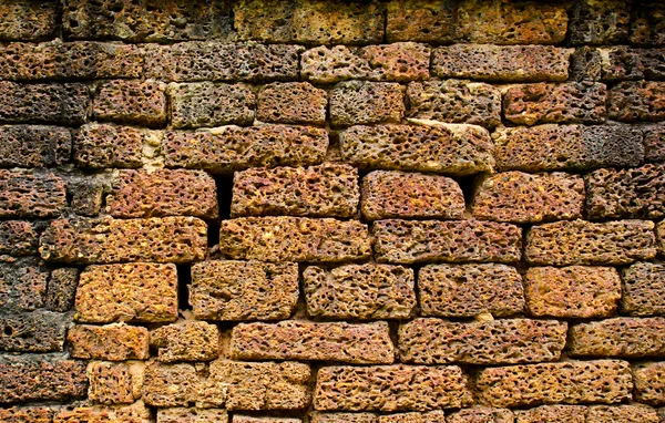 Ruwe bakstenen muur — Stockfoto