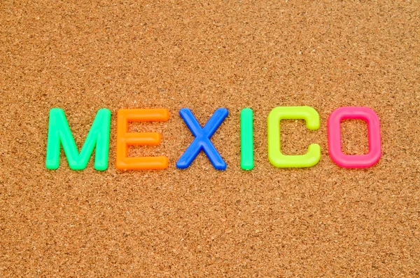 Mexico in toy letters — Stock Photo, Image