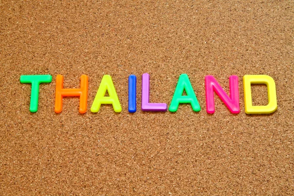 Thailand in speelgoed brieven — Stockfoto