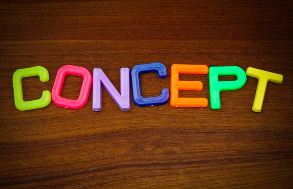 Concept in colorful letters — Stock Photo, Image