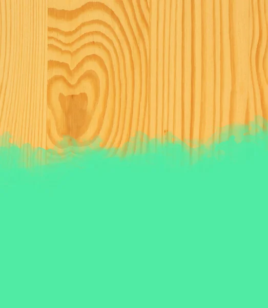페인트 브러시의 녹색 선 — 스톡 사진